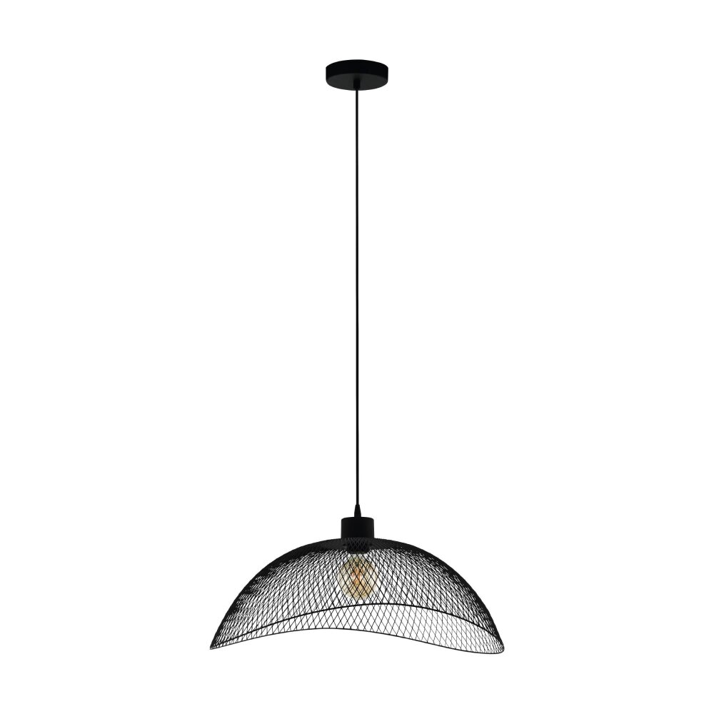 Eglo Leuchten POMPEYA Hängeleuchte Schwarz, 1-flammig main product photo