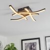Letala Deckenleuchte LED Holzoptik, 4-flammig