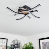 Letala Deckenleuchte LED Holzoptik, 4-flammig