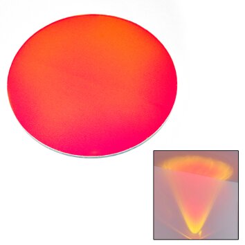 Glas-Farbfilter Sapri Ersatzglas 6,6 cm Rot Glas-Farbfilter Sapri Ersatzglas 6,6 cm Rot