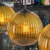 Koyoto Hängeleuchte Glas 20 cm Gold, Klar, 3-flammig