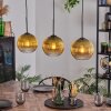Koyoto Hängeleuchte Glas 20 cm Gold, Klar, 3-flammig