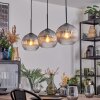 Koyoto Hängeleuchte Glas 20 cm Klar, Rauchfarben, 3-flammig