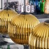 Koyoto Hängeleuchte Glas 20 cm Gold, 3-flammig