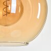 Koyoto Hängeleuchte Glas 30 cm Gold, Schwarz, 1-flammig