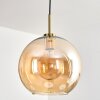 Koyoto Hängeleuchte Glas 30 cm Gold, Schwarz, 1-flammig