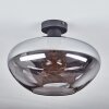 Mertola Deckenleuchte Glas 35 cm Rauchfarben, 1-flammig