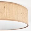 Antillo Deckenleuchte 40 cm Braun, Naturfarben, Weiß, 3-flammig