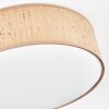 Antillo Deckenleuchte 40 cm Braun, Naturfarben, Weiß, 3-flammig