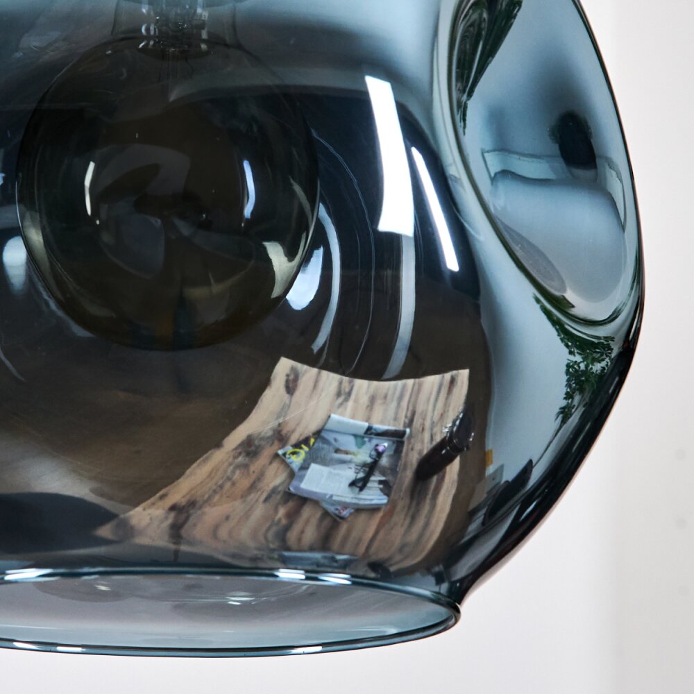 Ripoll Hängeleuchte Glas 15 cm, 20 cm, 25 cm Blau, Grün, Kupferfarben, 3-flammig