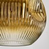 Ripoll Hängeleuchte Glas 15 cm, 20 cm, 25 cm, 30 cm Bernsteinfarben, Gold, Klar, Kupferfarben, Rauchfarben, 4-flammig