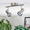 Edain Deckenleuchte LED Chrom, Nickel-Matt, 2-flammig