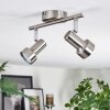 Edain Deckenleuchte LED Chrom, Nickel-Matt, 2-flammig