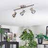 Edain Deckenleuchte LED Chrom, Nickel-Matt, 3-flammig