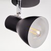 Farel Deckenleuchte Chrom, Schwarz, 1-flammig