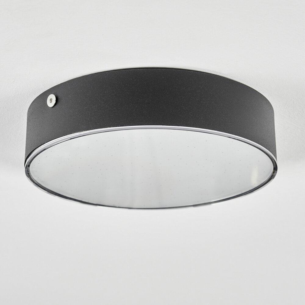 Elmar Deckenleuchte LED Schwarz, 1-flammig