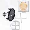 Koyoto Deckenleuchte Glas 15 cm Bernsteinfarben, 5-flammig