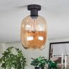 Apedo Deckenleuchte Glas 20 cm Bernsteinfarben, 1-flammig