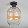 Apedo Deckenleuchte Glas 20 cm Bernsteinfarben, Klar, 1-flammig