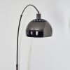 Baloca Bogenlampe 27 cm Chrom, Schwarz, 1-flammig
