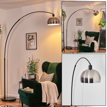 Baloca Bogenlampe 27 cm Schwarz, 1-flammig