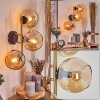 Koyoto Wandleuchte Glas 15 cm Gold, Schwarz, 3-flammig