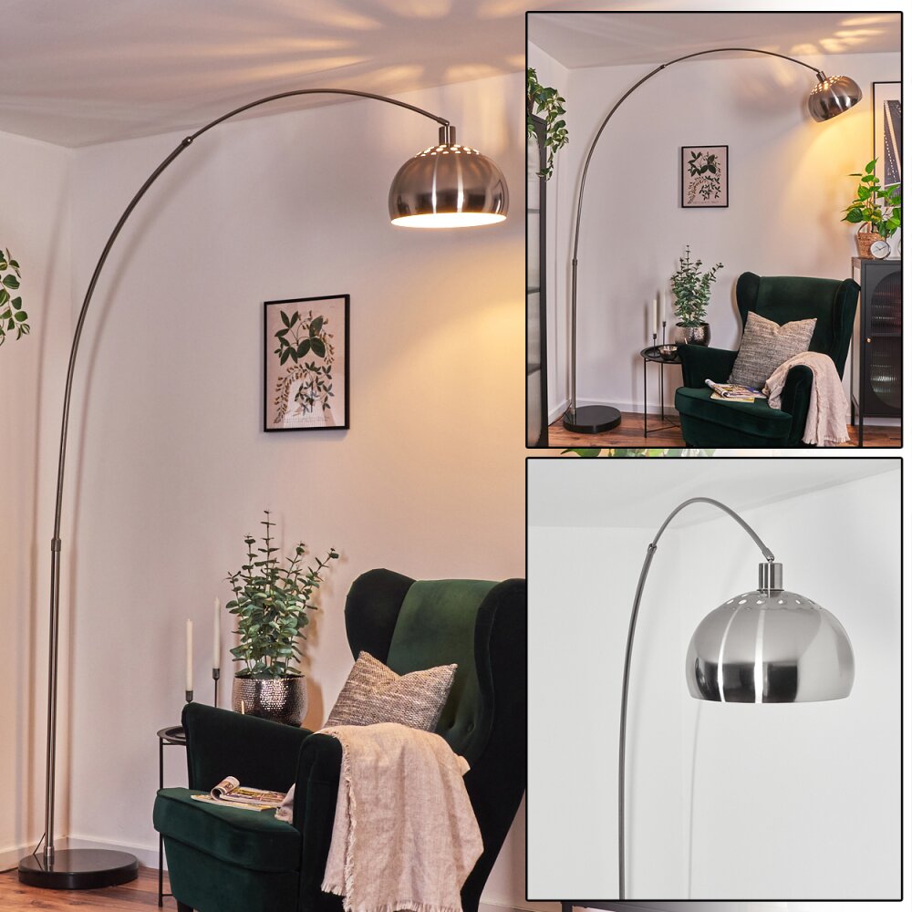 Baloca Stehleuchte 30 cm Nickel-Matt, Schwarz, 1-flammig main product photo