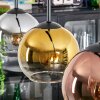 Koyoto Hängeleuchte Glas 15 cm Gold, Klar, Kupferfarben, Rauchfarben, 4-flammig