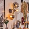 Gastor Wandleuchte Glas 15 cm Gold, Schwarz, 3-flammig