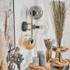 Gastor Wandleuchte Glas 15 cm Gold, Schwarz, 3-flammig