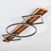 Pompu Deckenleuchte LED Holz dunkel, Schwarz, 1-flammig