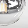 Chehalis Deckenleuchte Glas 10 cm Klar, Rauchfarben, 5-flammig