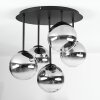 Chehalis Deckenleuchte Glas 15 cm Klar, Rauchfarben, 5-flammig