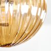 Chehalis Deckenleuchte Glas 10 cm Bernsteinfarben, Rauchfarben, 5-flammig