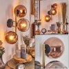 Koyoto Wandleuchte Glas 15 cm Gold, Schwarz, 3-flammig