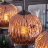 Ripoll Hängeleuchte Glas 15 cm Kupferfarben, 4-flammig