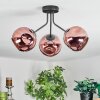 Ripoll Deckenleuchte Glas 15 cm Kupferfarben, 3-flammig
