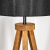 Soungou Stehleuchte 38 cm Holz dunkel, Schwarz, 1-flammig