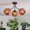 Ripoll Deckenleuchte Glas 15 cm Kupferfarben, 3-flammig
