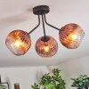 Ripoll Deckenleuchte Glas 15 cm Klar, Kupferfarben, 3-flammig