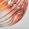 Ripoll Deckenleuchte Glas 15 cm Klar, Kupferfarben, 3-flammig