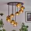 Koyoto Deckenleuchte Glas 15 cm Gold, Klar, 9-flammig