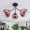 Koyoto Deckenleuchte Glas 15 cm Klar, Kupferfarben, 3-flammig