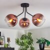 Koyoto Deckenleuchte Glas 15 cm Klar, Kupferfarben, 3-flammig