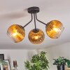 Koyoto Deckenleuchte Glas 15 cm Gold, Klar, 3-flammig