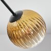 Koyoto Deckenleuchte Glas 15 cm Gold, Klar, 3-flammig