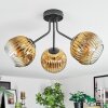 Ripoll Deckenleuchte Glas 15 cm Gold, Klar, 3-flammig