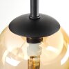 Chehalis Deckenleuchte Glas 10 cm Bernsteinfarben, Klar, Rauchfarben, 5-flammig