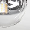 Chehalis Deckenleuchte Glas 10 cm Bernsteinfarben, Klar, Rauchfarben, 5-flammig