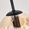Gastor Deckenleuchte Glas 15 cm Bernsteinfarben, Klar, Rauchfarben, 9-flammig